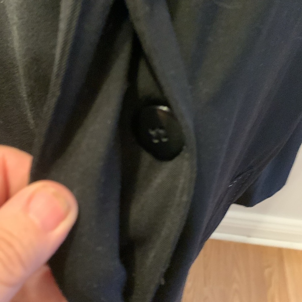 Elegant Black Women's Dressy Trench Coat - Picture 3 of 15